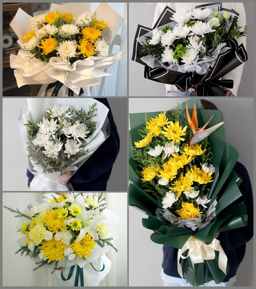 贵州六盘水六枝特区新华镇兴隆村白事花束代送